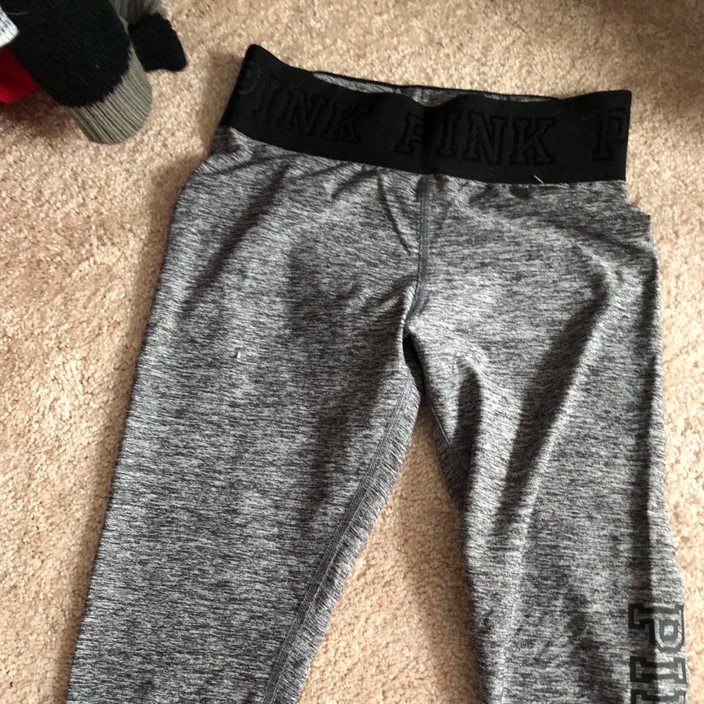 Cute pink work out pants. Cropped
